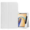 Litchi Texture Horizontal Flip Leather Case for Samsung Galaxy Tab S4 10.5 T830 / T835, with Holder (White)