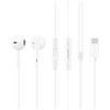 Original Huawei CM33 Type-C Headset Wire Control In-Ear Earphone with Mic, For Huawei P20 Series, Mate 10 Series(White)