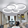 28W Creative Round Modern Art LED Ceiling Lamp, 4 Heads (White Light)
