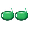 2 PCS 6.5 inch Car Auto Loudspeaker Plastic Waterproof Cover with Protective Cushion Pad, Inner Diameter: 14.5cm(Green)