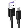 awei CL-77M 5A USB to Micro USB Interface Smart Fast Charge TPE Data Cable, Cable Length: 1m (Black)