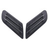 2 PCS Euro Style Plastic Decorative Air Flow Intake Turbo Bonnet Hood Side Vent Grille Cover With Self-adhesive Sticker