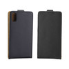 Business Style Vertical Flip TPU Leather Case for iPhone XR, with Card Slot (Black)
