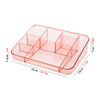 Plastic Multifunctional Dresser Cosmetics Shelf Storage Box(Wine Red)