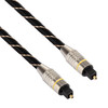 10m OD6.0mm Gold Plated Metal Head Woven Net Line Toslink Male to Male Digital Optical Audio Cable