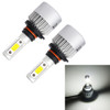 S2 2PCS 9005 18W 1800LM 6500K 2 COB LED Waterproof IP67 Car Headlight Lamps, DC 9-32V(White Light)