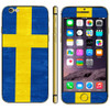 Swidish Flag Pattern Mobile Phone Decal Stickers for iPhone 6 Plus & 6S Plus