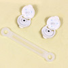 2x Baby Safety Lock Band for Cupboard / Drawers / Wardrobe / Fridge(White)