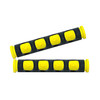 2 PCS Motorcycle Modification Accessories PVC Horn ShapeHand Grip Cover Handlebar Set(Yellow)