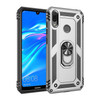 Armor Shockproof TPU + PC Protective Case for Huawei Y7 (2019), with 360 Degree Rotation Holder (Silver)