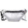 Summer Transparent Fanny Packs Chain Waist Packs Small Belt Bags Female Chest Bag Travel Waist Pack(Clear)