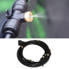 Outdoor Lawn Garden PE Hose Mist Watering Line Misting Cooling System with 26 x Mist Nozzles, Length: 18m(Black)