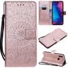 Sun Embossing Pattern Horizontal Flip Leather Case for Xiaomi Redmi Note 7, with Card Slot & Holder & Wallet & Lanyard (Rose Gold)