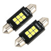 2 PCS 39mm DC12V / 2.5W / 6000K / 170LM 6LEDs SMD-3030 Car Reading Lamp Dome Light