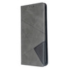 For Galaxy S20+ Rhombus Texture Horizontal Flip Magnetic Leather Case with Holder & Card Slots(Grey)