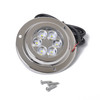 DC 10-30V 12W IP68 316 Stainless 6 LEDs Blue Light Underwater Light Boat High Power Bright for Marine / Yacht