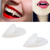 1 Pair 15mm Halloween Party Dentures Props Vampire Zombie Devil Fangs Teeth