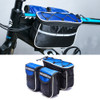 Bicycle Phone Bags Mountain Road Bike Front Head Bag Handlebar Bag (Blue)