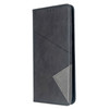 For Galaxy S20 Ultra Rhombus Texture Horizontal Flip Magnetic Leather Case with Holder & Card Slots(Black)