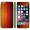 Colorful Wood Texture Mobile Phone Decal Stickers for iPhone 6 Plus & 6S Plus