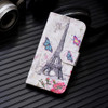 3D Painting Pattern Coloured Drawing Horizontal Flip PU Leather Case with Holder & Card Slots & Wallet For Motorola MOTO E5 Plus(Eiffel Tower)