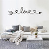 2 PCS LOVE Pattern DIY Family Home Wall Sticker Removable Decor Wall Stickers