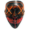 Halloween Festival Party X Face Seam Mouth Two Color LED Luminescence Mask(Orange Purple)