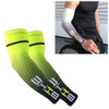 1 Pair Cool Men Cycling Running Bicycle UV Sun Protection Cuff Cover Protective Arm Sleeve Bike Sport Arm Warmers Sleeves XXL(Green)