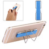 2 in 1 Adjustable Universal Mini Adhesive Holder Stand + Slim Finger Grip, Size: 7.3 x 2.2 x 0.3 cm, For iPhone, Galaxy, Huawei, Xiaomi, LG, HTC and Tablets(Blue)