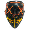 Halloween Festival Party X Face Seam Mouth Two Color LED Luminescence Mask(Orange Yellow)