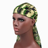 w-5 Camouflage Printing Long-tailed Pirate Hat Turban Cap