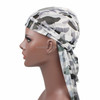 w-4 Camouflage Printing Long-tailed Pirate Hat Turban Cap