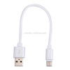 20cm Woven Style USB-C / Type-C 3.1 Male to USB 2.0 Male Data Sync Charging Cable, For Galaxy S8 & S8 + / LG G6 / Huawei P10 & P10 Plus / Xiaomi Mi6 & Max 2 and other Smartphones(Silver)