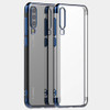 Three Sections Electroplating Side TPU Protective Back Case for Huawei P30 PRO(Blue)