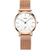 OLEVS 5190 Women Waterproof Ultra-thin Small Dial Quartz Watch(Rose Gold + White)