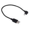 28cm 90 Degree Angle Right Micro USB to USB Data / Charging Cable, For Galaxy, Huawei, Xiaomi, LG, HTC and other Smart Phones