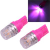 2 PCS T10 1.5W 60LM 1 LED Magenta COB LED Brake Light for Vehicles, DC12V(Magenta)