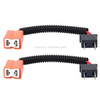 2 PCS H7 Car HID Xenon Headlight Male to Female Conversion Cable with Ceramic Adapter Socket