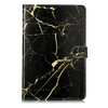 Colored Drawing Pattern Horizontal Flip PU Leather Case with Holder & Card Slots & Wallet For Galaxy Tab S4 10.5 / T830(Black Gold  Marble )