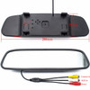 PZ604 170 Degree Car 4.3 inch Rearview Mirror Monitor with Square Camera