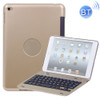 F1+ For iPad mini 4 Laptop Version Plastic Bluetooth Keyboard Protective Cover (Gold)