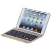 F1+ For iPad mini 4 Laptop Version Plastic Bluetooth Keyboard Protective Cover (Gold)