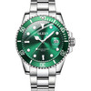 OLEVS 5885 Men Fashion Waterproof Luminous Quartz Watch(Green)