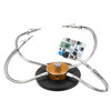 Universal Metal Base Soldering Station PCB Fixture (4 Metal Arms + Round Iron Base + Aluminum Base) (Gold)