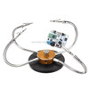 Universal Metal Base Soldering Station PCB Fixture (4 Metal Arms + Round Iron Base + Aluminum Base) (Gold)