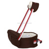 Ergonomic Baby Carrier with Hip Seat for Baby with Reflective Strip for 0-3 Years Old(Coffee)