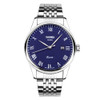 SKMEI 9058 Multifunctional Outdoor Fashion Waterproof Steel Strip Quartz Wrist Watch(Men Style Blue)