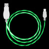 LED Flowing Light 1m USB A to Micro USB Data Sync Charge Cable, For Galaxy, Huawei, Xiaomi, LG, HTC and Other Smart Phones (Green)