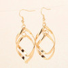 Classic Super Shiny Alloy Multilayer Twisted Ladies earrings(Gold)