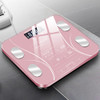 LCD Display Body Electronic Smart Weighing Scales Bathroom Scale Digital Human Weight Scales(Pink)